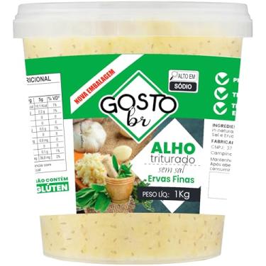 Imagem de Alho Picado 1Kg Triturado Ervas Finas Tempero Prático