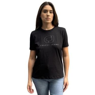 Imagem de Camiseta Comfort Feminina Alto Relevo CJ Colcci Jeans-Feminino