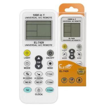 Imagem de Controle Remoto de Ar Condicionado Universal Compatível - Eletromex