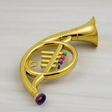 Imagem de Mini Trompa com Botões Coloridos Brinquedo Infantil Musical - Yeet