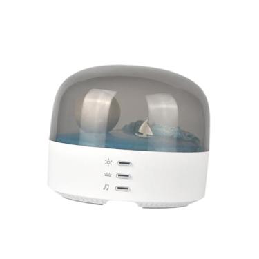 Imagem de IEUDNS Luminária de cabeceira Moon Light, luminária de mesa exclusiva com alto-falante para escritório, sala de estar, estudo, casa, presentes de inauguração