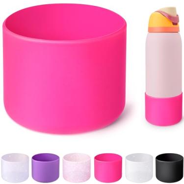Imagem de Soledea Bota de silicone para garrafa de água Owala 1,134 g, capa protetora antiderrapante para garrafas de aço inoxidável FreeSip, Twist & Flip