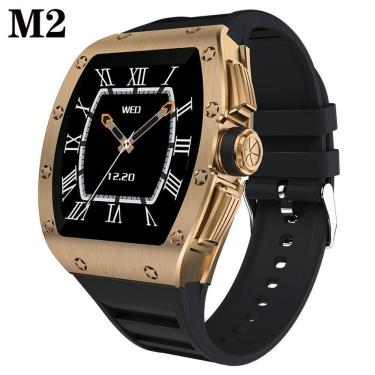 Imagem de Relógio Inteligente Masculino Smartch Nrf52832 à Prova D'água Preto