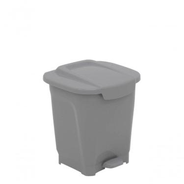 Imagem de Lixeira Tramontina T-force Cinza 15 L