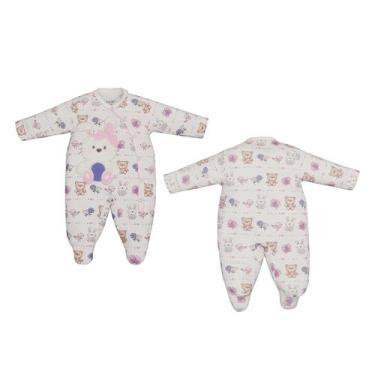 Imagem de Macacão Bebê Menina Suedine Coelha Day by Day Upi Uli, RN