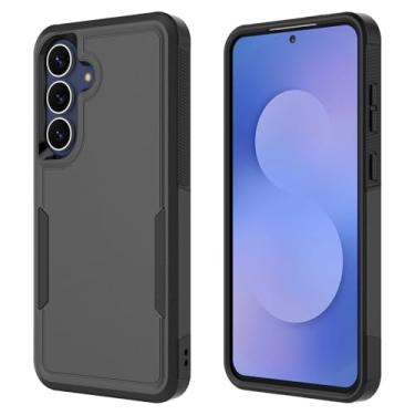 Imagem de Tiflook Capa para Samsung Galaxy S25 FE, 2 em 1, à prova de choque de corpo inteiro (capa de plástico + borracha de silicone macia), capa protetora resistente à poeira para Samsung Galaxy S25 FE