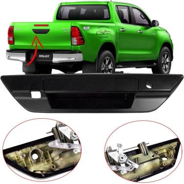 Imagem de Maçaneta Puxado Tampa Traseira Hilux 2018 19 Preta