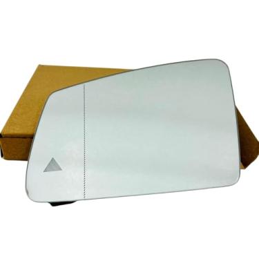 Imagem de CAMIL Vidro de espelho de ponto cego, vidro de substituição do espelho externo aquecido para lente compatível com Mercedes Benz A/B/W204 C/CLA/CLS/W212 E/E Coupe/GLA/GLK/W221 S Class (lado esquerdo do