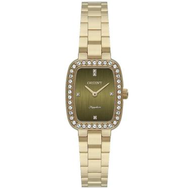 Imagem de Relógio Orient Feminino Ref: Lgss0070 E1kx Retangular Dourado