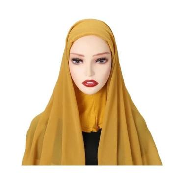 Imagem de Hijab Instantâneo Feminino - Capa Completa em Chiffon com Boné, Cor 13