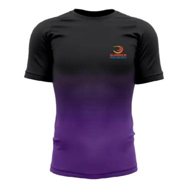 Imagem de Camiseta Summer Pro Preta Cinza Treino Corrida - Anti Odor UV 50+-Unissex