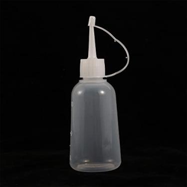 Imagem de Garrafa de molhos de plástico multiuso utensílio de cozinha para armazenamento de cola de mel com tampa recipiente de molhos domésticos de hotel (branco)