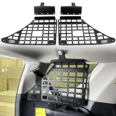 Imagem de CTH Para Toyota 4Runner 2010-2024 Molle Painel de armazenamento modular organizadores de porta-malas suporte de carga suporte de bagagem kit de prateleira acessórios para carro (painel suspenso de