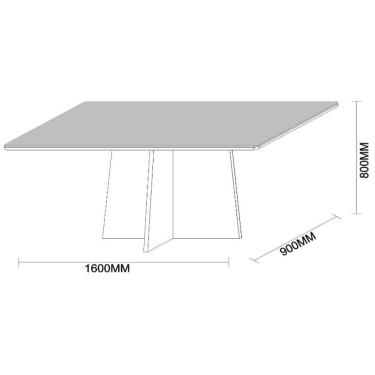Imagem de Mesa Jantar 6 Lugares 1,60m Ype Off White