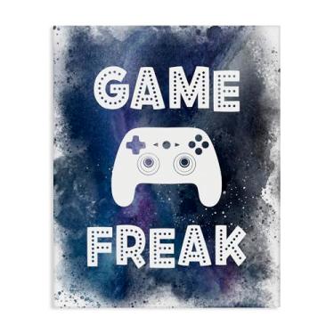 Imagem de Stupell Industries Arte de parede em tela Game Freak Splash, design de Marcus Prime, 76 x 61 cm