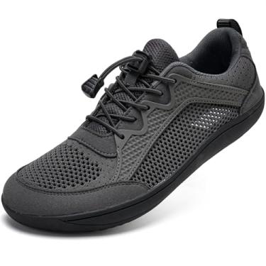 Imagem de WateLves Wide Water Shoes Tênis masculino feminino minimalista para caminhada, praia, casual, sola zero drop, Cinza escuro, 12.5 Wide Women/11 Wide Men