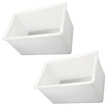 Imagem de Forma para Queijo Muçarela e Requeijão, Plástico Atóxico Branco, 500g, Kit com Múltiplas Unidades, 8x7x13 cm, Retangular, Lavável em Lava-Louças (2)