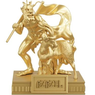 Imagem de Estátua Imagem Azazel - Chave Menor de Salomão - Ars Goetia (Cor Ouro)