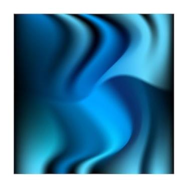 Imagem de Quadro Decorativo Moderno Abstrato Colorido com Efeito Glowing de Ondas Líquidas - Estilo Minimalista e Contemporâneo 40x40cm