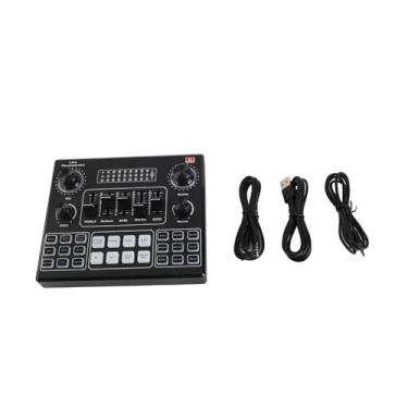 Imagem de Mixer de Som, Redução de Ruído para Camadas Múltiplas, 16 Efeitos Especiais Som, Acompanhamento de Conexão, para Jogo de Computador, Telefone Celular, Transmissão Ao Vivo