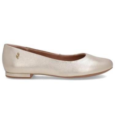 Imagem de Sapatilha Feminina Couro Ouro Light Usaflex AE38021-Feminino