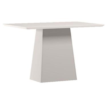 Imagem de Mesa De Jantar 120 Cm Barbara Com Vidro Off White – New Ceval