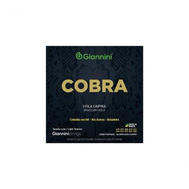 Imagem de Encordoamento Para Viola Aço Prateado Tensão Leve Série Cobra Gesvl