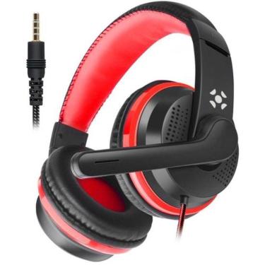 Imagem de Headset Gamer Fortrek Spider Black P3 Preto-vermelho