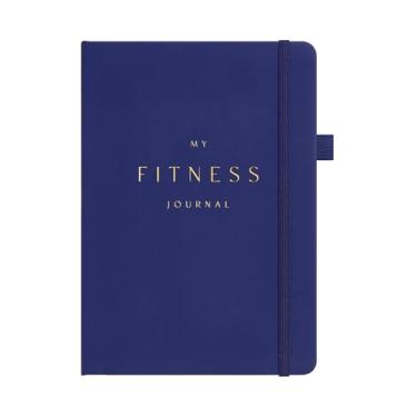 Imagem de &And Per Se Diário de exercícios físicos para homens e mulheres, agenda de registro de exercícios com dieta diária, exercícios de academia e rastreadores de treinamento - sem data, tamanho A5, capa