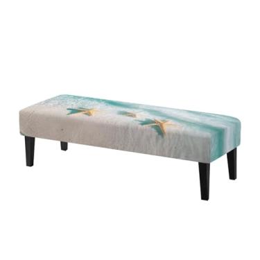 Imagem de Cadowhimsy Capa de banco de praia com estampa de stafish à prova de poeira, capa de almofada de assento lavável, protetor de móveis, sala de estar, quarto