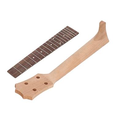 Imagem de RiToEasysports Conjunto de Pescoço para Ukulele Fretboard, Placa de Dedo de Madeira Rosowrood Sustentável para Substituição para Instrumentos Musicais de 4 Cordas (23 pol.)