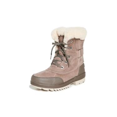 Imagem de SOREL Bota feminina Tivoli IV Parc — Botas de inverno de couro à prova d'água, Ômega Taupe, Major, 6.5