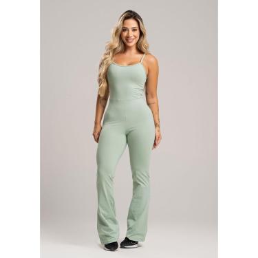 Imagem de Macacão Fitness Flare Alcinha de Regulagem Poliamida Mvb Modas-Feminino