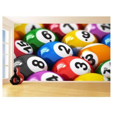 Imagem de Papel De Parede 3D Salão De Jogos Bilhar Sinuca 3,5M Jcs14 - Você Deco