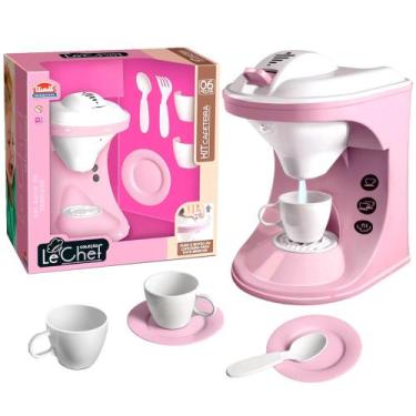 Imagem de Kit 7 em 1 Cafeteira de Brinquedo Infantil Sai Água de Verdade com Ace