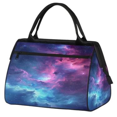 Imagem de Sacola pequena para o fim de semana para mulheres, homens, abelha, fofa, amarela, dobrável, bolsa esportiva de viagem, Cor: 23 cm, 15.2*8.3*11.6 inch, Moderno