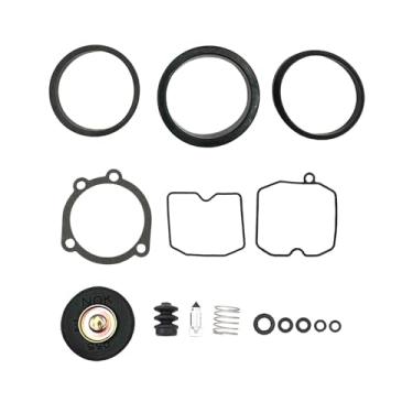Imagem de Kit de reparo de carburador CV compatível com Bad Boy Dyna Electra Glide Fatboy Heritage Softail Springer Low Rider Trem noturno Road King Sportster 1200 883 CV Type Harley Davidson XL1200 883