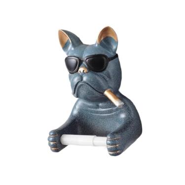 Imagem de Ｂｅｓｇａ Suporte de Papel Higiênico Decorativo de Parede com Formato de Cachorro para Restaurante, Cinza