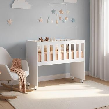 Imagem de Mini Berço Mobigu 5 Em 1 Com Colchão E Suporte Mosquiteiro