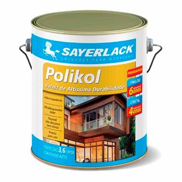Imagem de Verniz Polikol Sayerlack Acetinado 3,6l Madeira Cor Imbuia