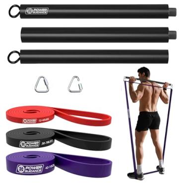 Imagem de POWER GUIDANCE Faixas de Assistência para Pull-Up-Faixa de Resistência para Alongamento-Barra de Faixa de Resistência-Faixas de Levantamento de Peso-Por Perfect For Body Stretching, Powerlifting, Resi