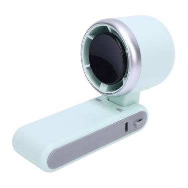Imagem de Fabater Ventilador Turbo Portátil, Poderoso Ventilador de Mão Dobrável Com 5 Engrenagens para Viagens Ao Ar Livre, Material ABS (Verde claro)