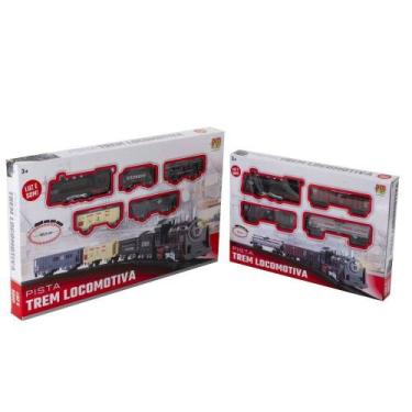 Imagem de Kit Ferrorama Trem Infantil A Pilha Com Som Luz Dm Toys