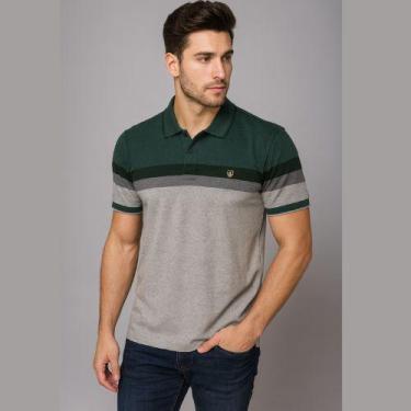 Imagem de Camisa Polo Masculina Diversas Cores em Malha Piquet Tamanho:GCor:Chal