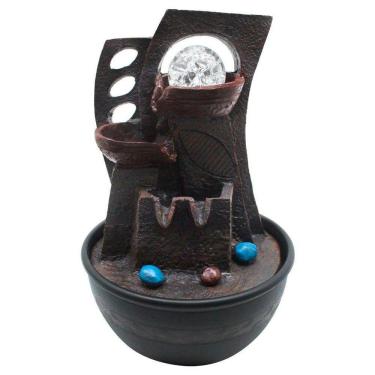 Imagem de Fonte De água Decorativa Cascata 2 Quedas Luz De Led Bivolt