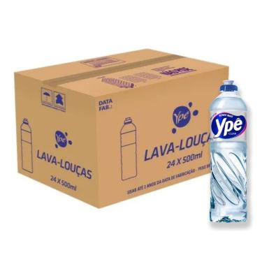 Imagem de Detergente Líquido Ypê Clear Caixa Com 24 Unidades De 500ml
