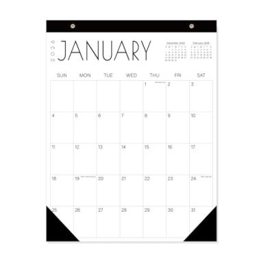 Imagem de Calendário 2026-2027 - Calendário de mesa de novembro de 2025 a junho de 2027, 2026-2027 calendário de mesa com marcação de férias, papel premium para organização, 28 x 35 cm, vertical, preto e grande