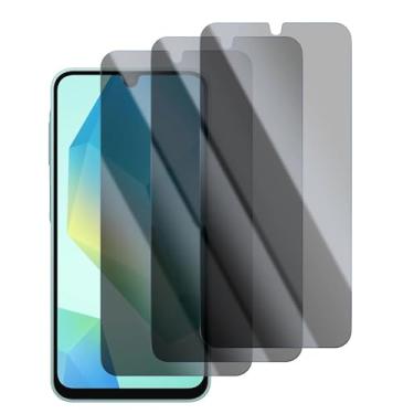 Imagem de Para Samsung Galaxy A16 A16 5G, 3 PCs Proteção de Vidro Temperado Anti-Spy Tela de Privacidade