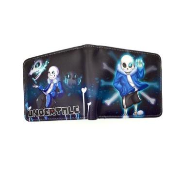 Imagem de Carteira, porta-moedas, couro, bifold, Undertales Sans Anime - yiweisa