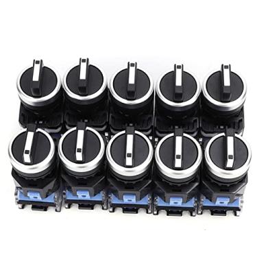 Imagem de Fafeicy Chave Mantida de 3 Posições, AC660V 10A Com Plástico de, Retardante de Chamas, Chave Rotativa de Travamento Automático de 22 Mm para Desempenho Estável e Longa Vida útil